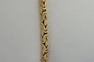 2560 - 18 karaats geelgouden "Konings" armband kopen? Bied vanaf 300!