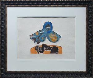 Corneille - Aquagravure: 'Les oiseaux amoureux et l’Africaine' - Nieuw ingelijst (Groot) kopen? Bied vanaf 690!