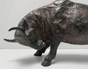 Pierre Chenet - Bronzen stier (Groot sculptuur) kopen? Bied vanaf 500!