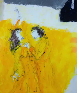 Menno Bauer - Acryl op doek, Het verschil tussen herinnering en begeerte - Ingelijst kopen? Bied vanaf 20!