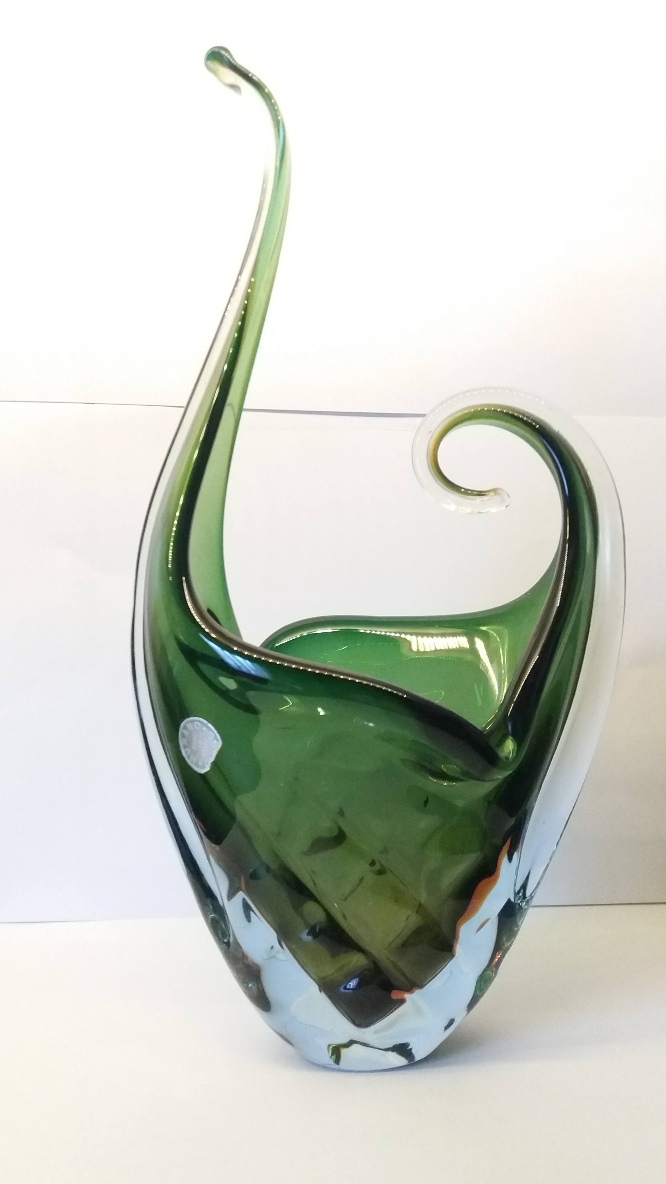 Niet of onleesbaar gesigneerd - Groene Murano Made in italie Glass kopen? Bied vanaf 1!