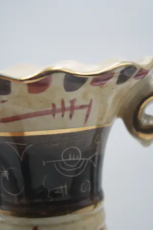 Niet of onleesbaar gesigneerd - Prachtige Oude Aardewerken Saint Ghislain Amphore (20e eeuw kopen? Bied vanaf 1!