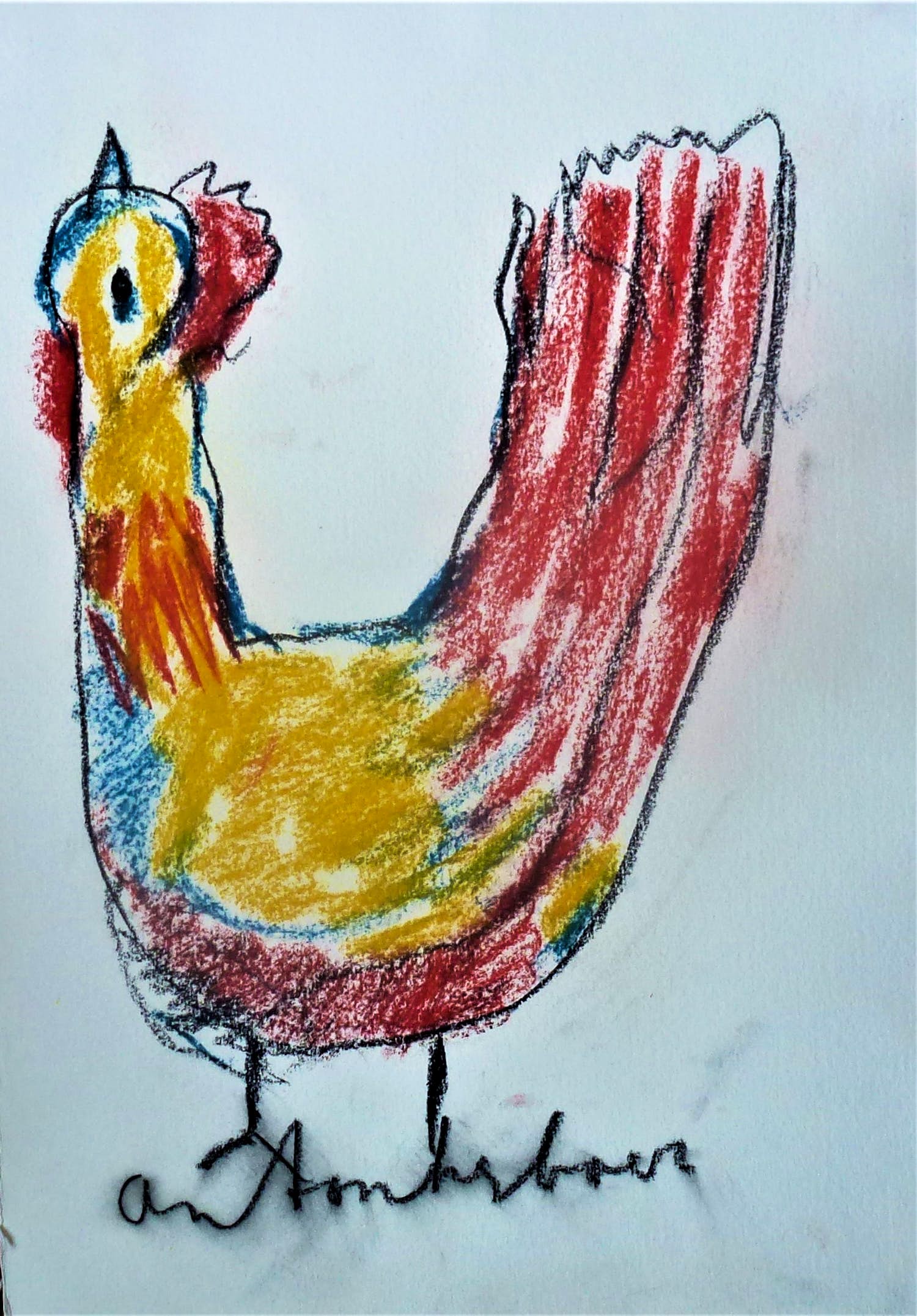 Anton Heyboer - De oervogel . verkocht voor € 280!