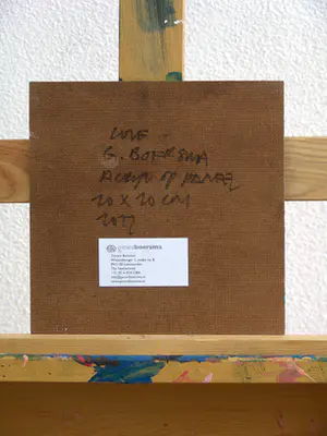 Gerard Boersma - Love (Man kijkend naar pop art schilderij van Robert Indiana) kopen? Bied vanaf 75!