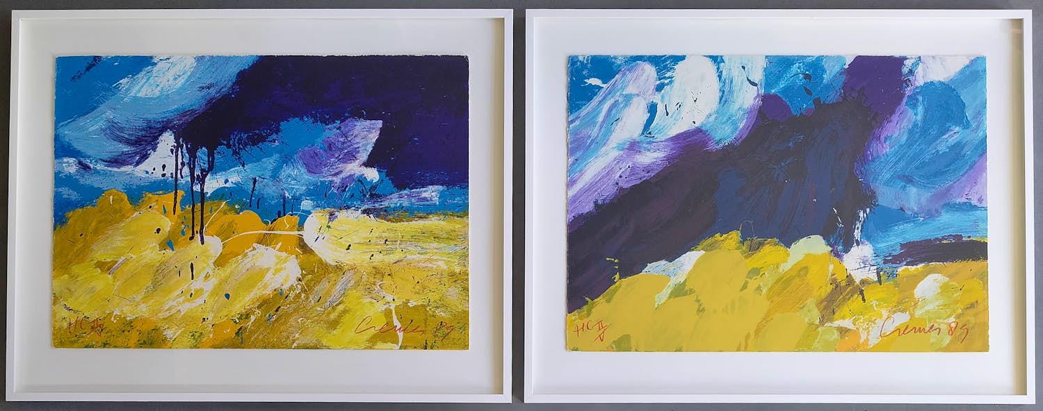 Jan Cremer - Provence I & II - 2 stuks ingelijste gesigneerde zeefdrukken kopen? Bied vanaf 499!