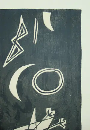 Georges Braque - Ciel gris II. - 1959 - Originele lithografie - met monogram - Mourlot kopen? Bied vanaf 100!