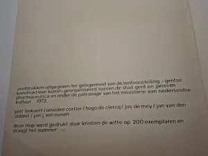 Piet Bekaert - "Gentse Konstruktieve Kunst" kopen? Bied vanaf 550!