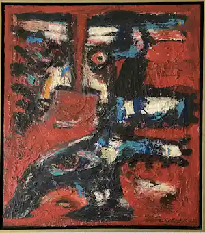 Henk Vierveijzer - Frightened Image - pasteus olieverf op doek verkauft für € 350!