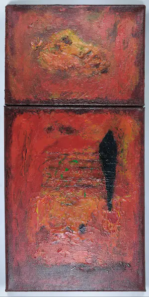 Otto Oelen - Olieverf op doek, Abstracte compositie kopen? Bied vanaf 1!