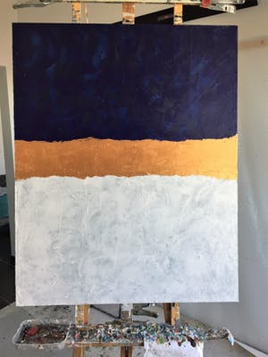 John Foppen - Composition in BWRGold......#K02.XL. GROOT. kopen? Bied vanaf 189!