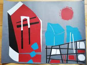 Jo van Dijk - Zeefdruk verkocht voor € 35!