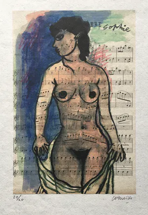 Corneille - ‘Naakt op muziekpapier’- ‘Sophie’ - oplage 20 kopen? Bied vanaf 195!