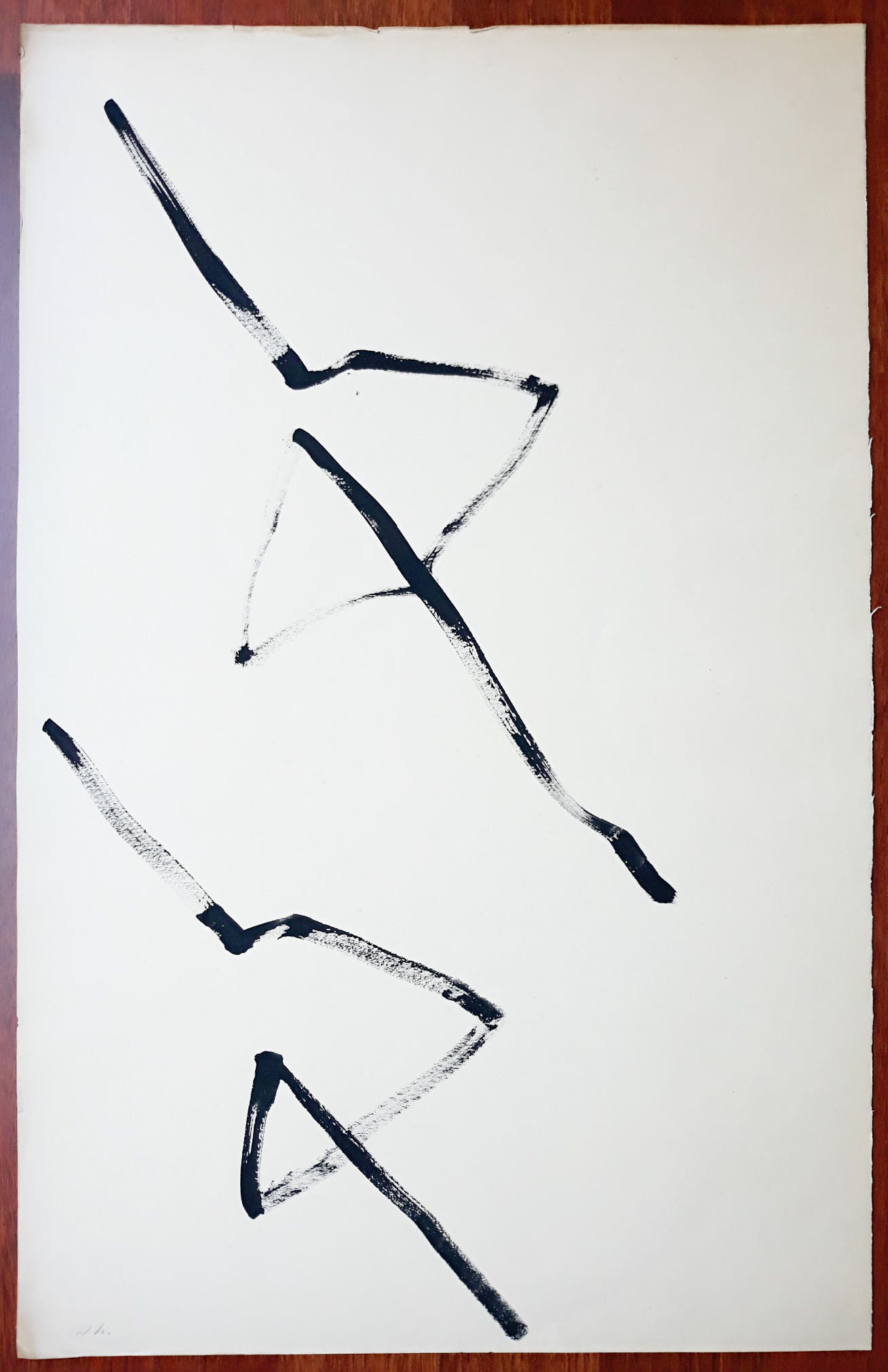 Willem Hussem - Pijlen, gemonogrammeerde tekening kopen? Bied vanaf 325!