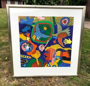 Corneille - zonder titel- gesigneerd 43/200 exemplaren ingelijst verkocht voor € 250!