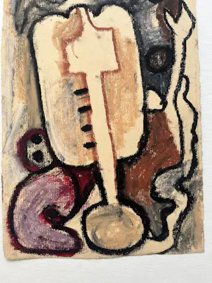 Ed Dukkers - Abstracte figuurstudie kopen? Bied vanaf 80!