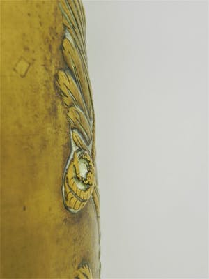 Curiosa - Grote koperen vaas met afbeelding arend vangt reiger kopen? Bied vanaf 1!