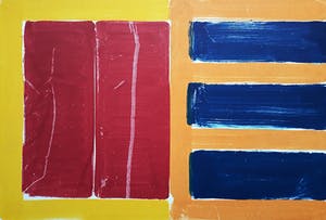 Adine Engelman - Abstracte compositie, monotype kopen? Bied vanaf 75!