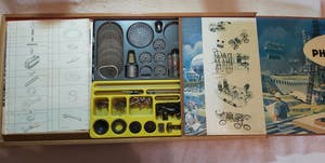Curiosa - Vintage bouwdoos Philips 1966 Mechanical Engineering kopen? Bied vanaf 30!