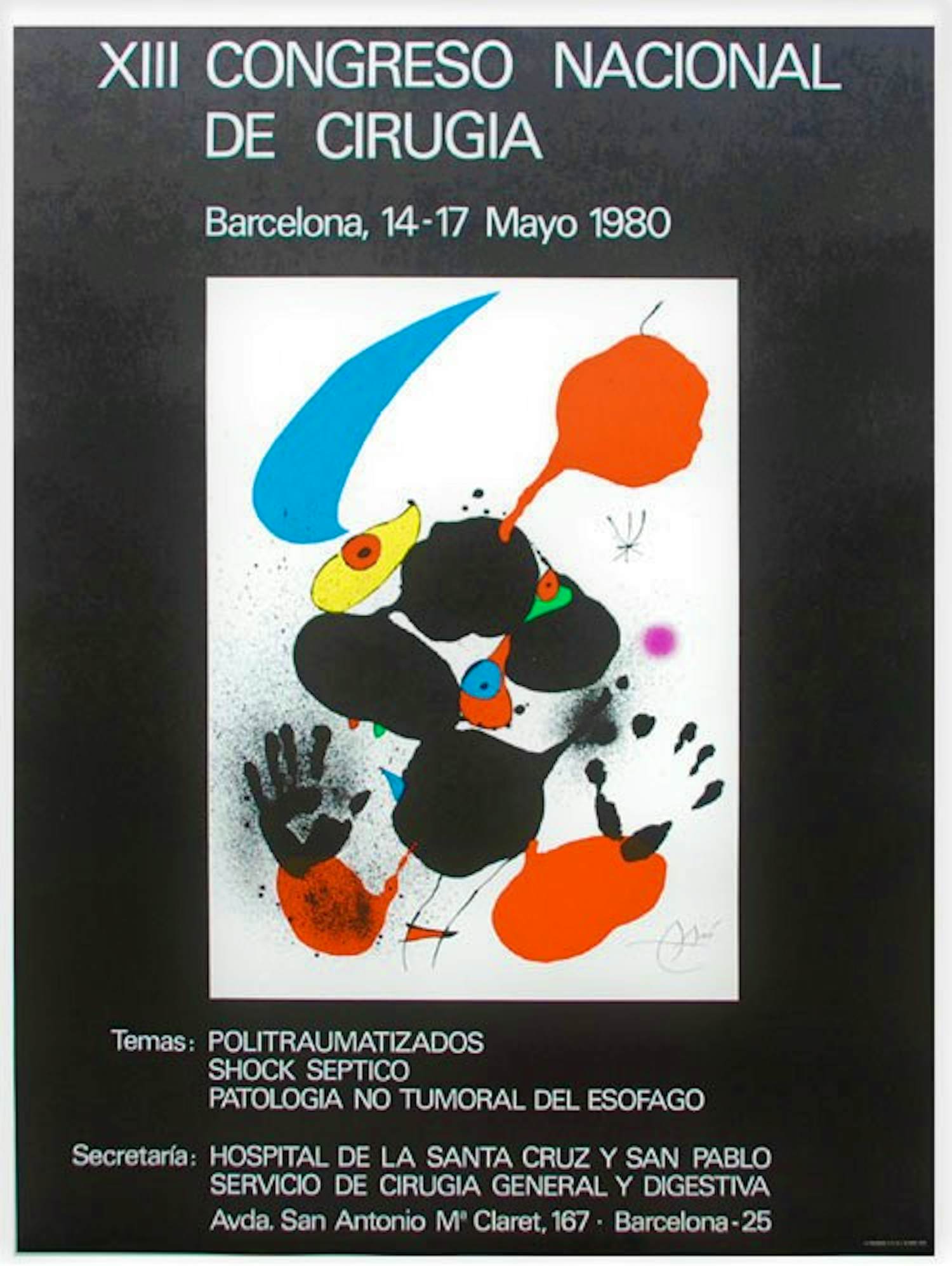 Joan Miro - Kleurenoffset-litho CONGRESO NATIONAL uit 1980 (zeldzaam) kaufen? Bieten Sie von 50!