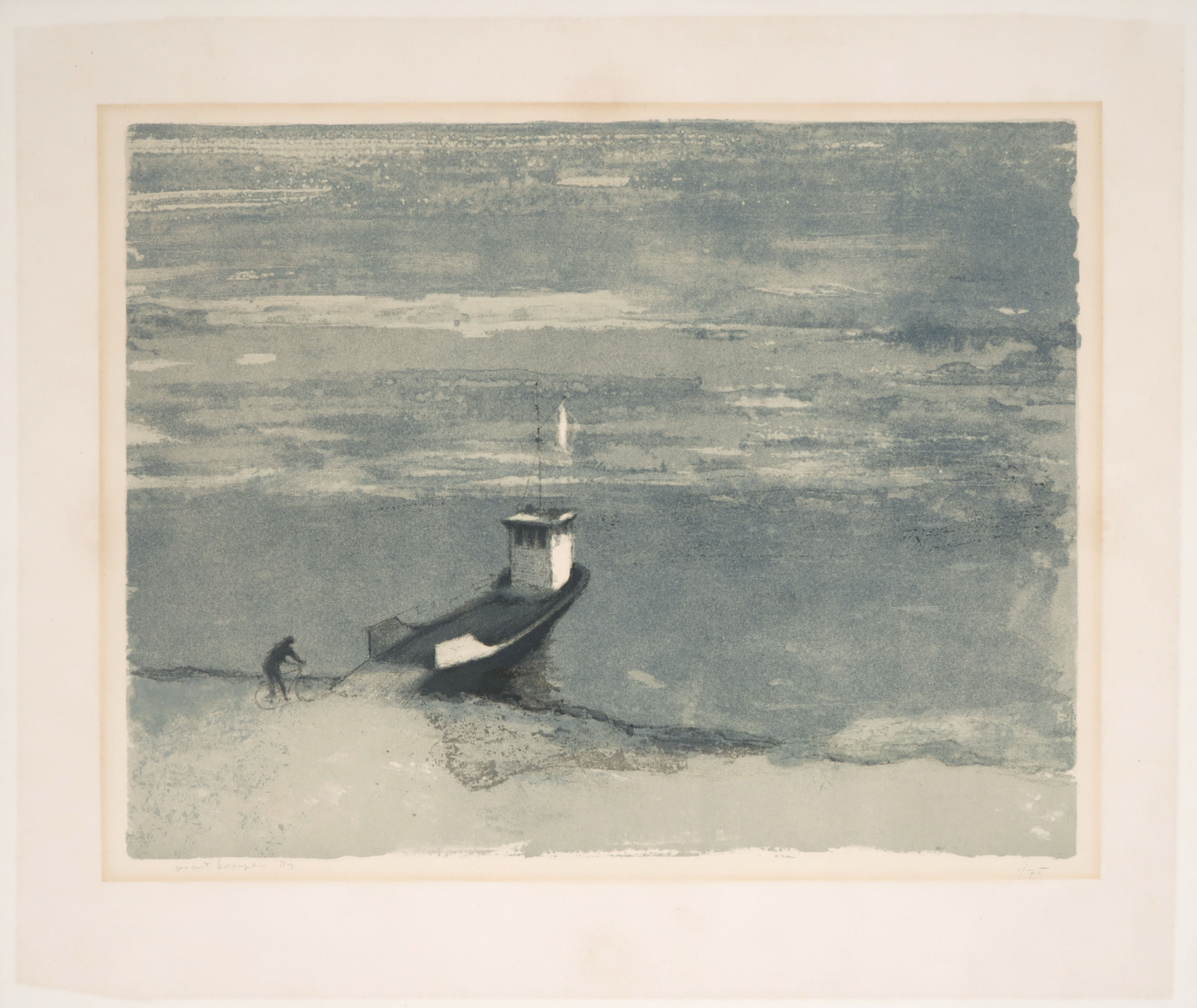 Mart Kempers - Litho, Pontje Pannerden kopen? Bied vanaf 20!