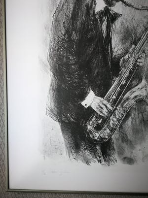 Piet Klaasse - Litho. Dexter Gordon. kopen? Bied vanaf 95!