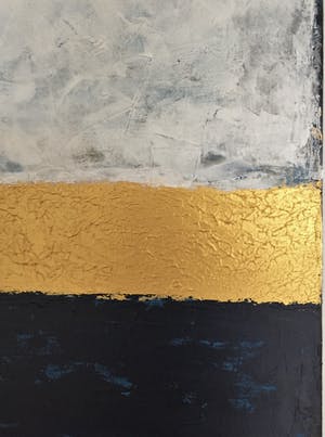 John Foppen - Symphony in Blue + Wh. +Gold........# K 04. XL . GROOT. kopen? Bied vanaf 179!