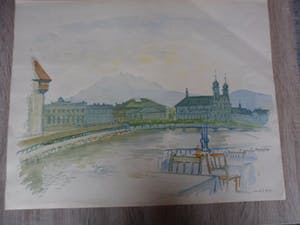 Karel van Seben - Aquarel. Stilleven. kopen? Bied vanaf 15!