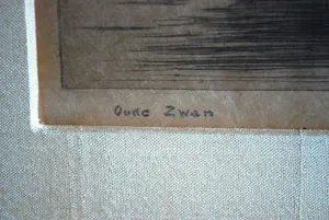 Gerrit N. Woudt - Molen Oude Zwan - ets kopen? Bied vanaf 40!