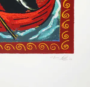 Jacques Tange - Zeefdruk, Under the Bridge kopen? Bied vanaf 1!