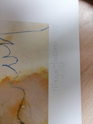 Marja Jansen - Pigmentdruk (handbewerkt) - Abstracte Compositie kopen? Bied vanaf 1!