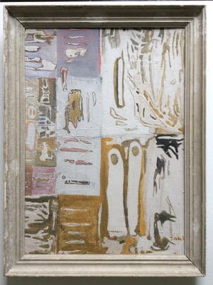 Jan Roede - abstracte compositie - olieverf op canvas op board kopen? Bied vanaf 195!