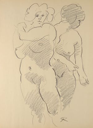 Jan Sluijters (jr.) - Potlood op papier, Naaktstudie kopen? Bied vanaf 1!