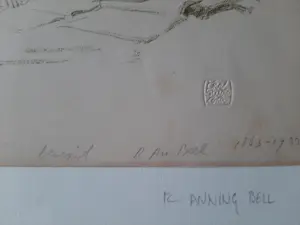 Robert Anning Bell - 3 Litho 's ,Meisjes spelen tennis ,Meisje dat leest , In hoekje met boek kopen? Bied vanaf 20!