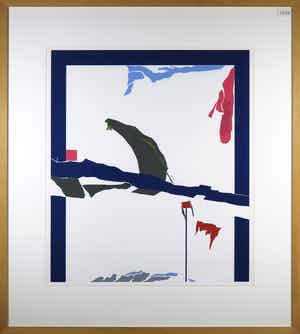 Hans Landsaat - Zeefdruk, Winnipeg Window - Ingelijst (Zeer Groot) verkocht voor € 50!