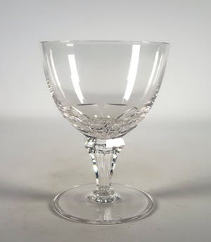 Niet of onleesbaar gesigneerd - Kristal, Facet geslepen glasservies kopen? Bied vanaf 10!
