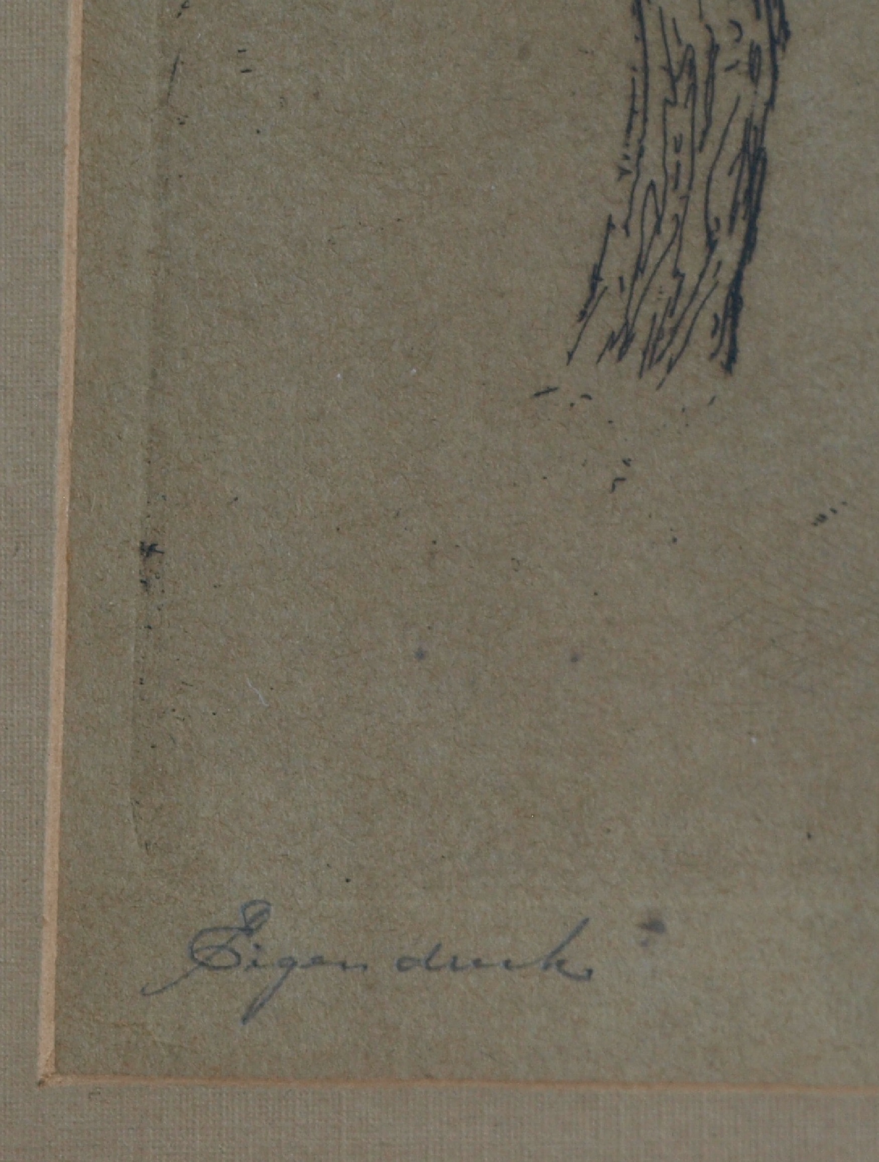 Niet of onleesbaar gesigneerd - Ets, 2 Bomen – gesigneerd & ingelijst – oud kopen? Bied vanaf 1!