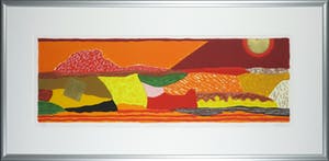 Ronald Boonacker - Zeefdruk, Curaçao - Ingelijst (Groot) kopen? Bied vanaf 50!