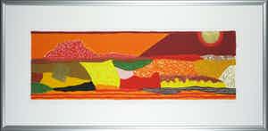 Ronald Boonacker - Zeefdruk, Curaçao - Ingelijst (Groot) verkocht voor € 50!