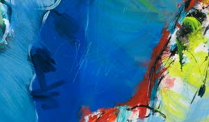 Marjan Nagtegaal - Acryl op papier (bevestigd op paneel), Zonder titel - Ingelijst kopen? Bied vanaf 50!