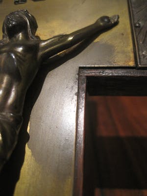 Heiligenbeeld - Kruisbeeld met de vier Evangelisten kopen? Bied vanaf 45!