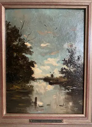 Willem Weissenbruch - “Polderlandschap met molen” kopen? Bied vanaf 700!