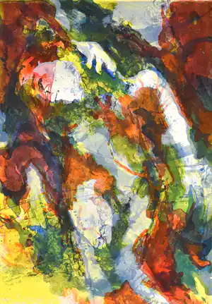 Hans Vanhorck - figuurvoorstelling, mooie kleuren, kleine oplage verkocht voor € 35!