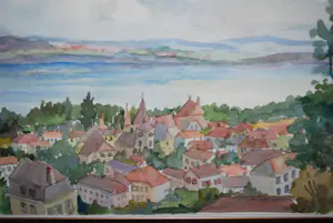 Ellie Wessels - Gezicht op Colombier (Frankrijk) 1973 kopen? Bied vanaf 50!