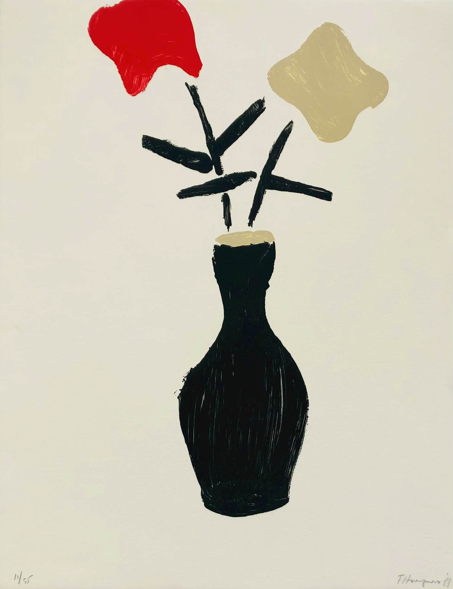 Fons Haagmans - vaas met twee bloemen kopen? Bied vanaf 75!