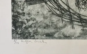 Jan Montyn - “Elecha” eigendruk, abstracte compositie kopen? Bied vanaf 110!