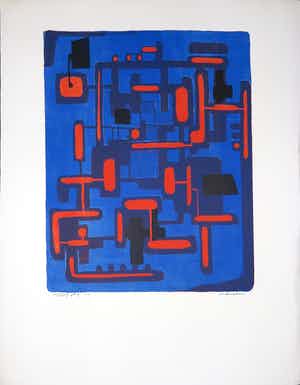 Wim Motz - Litho, Industrieën verkocht voor € 50!