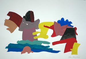 Henri Plaat - Gouache, Zonder titel (Groot) kopen? Bied vanaf 1!