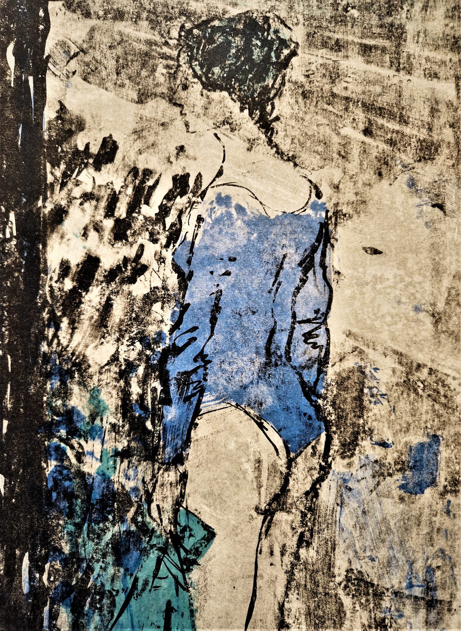 Hermann Sigg - Fraaie en grote -1965- Lithografie "taenzerin" potloodgesigneerd kopen? Bied vanaf 1!