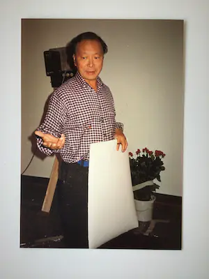 Walasse Ting - Werkt in Atelier Sam Francis - 5 originele foto's - 3 professionele dia's kopen? Bied vanaf 60!