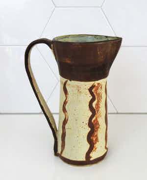Piet Ellens - Studio Keramische steengoed waterkan verkocht voor € 1!